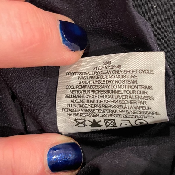 Tory Burch Navy Embellished Silk Sleeveless Top - Picture 9 of 9